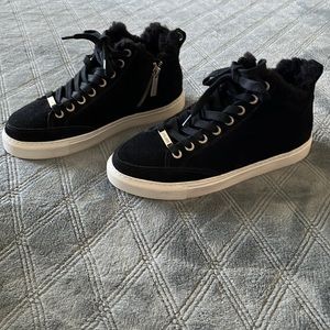 JSlides Lottie Genuine Shearling Sneaker..